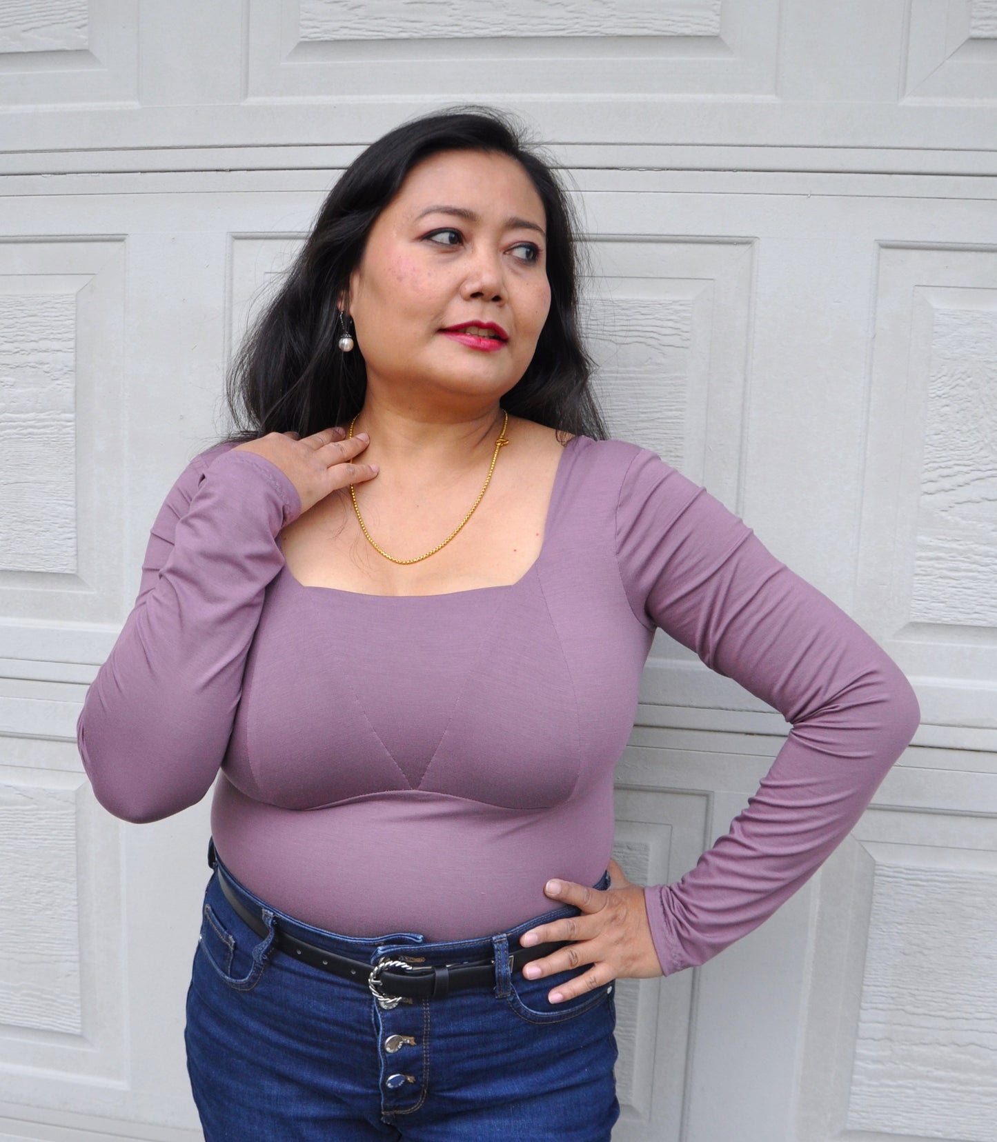 Mid-weight Bamboo Spandex - Plum