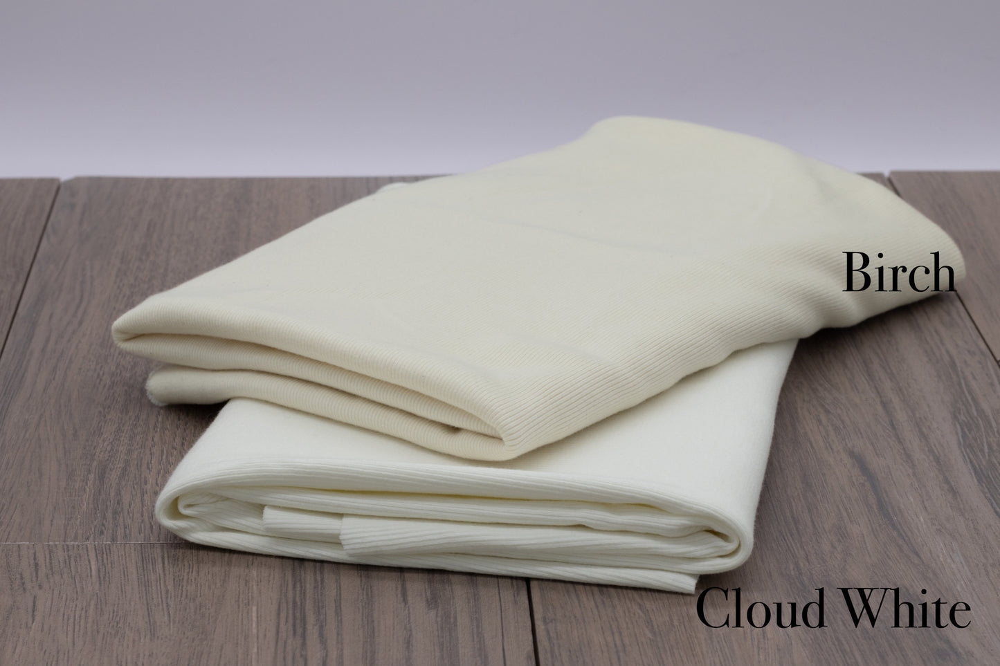 Organic 2x1 Rib - Cloud White