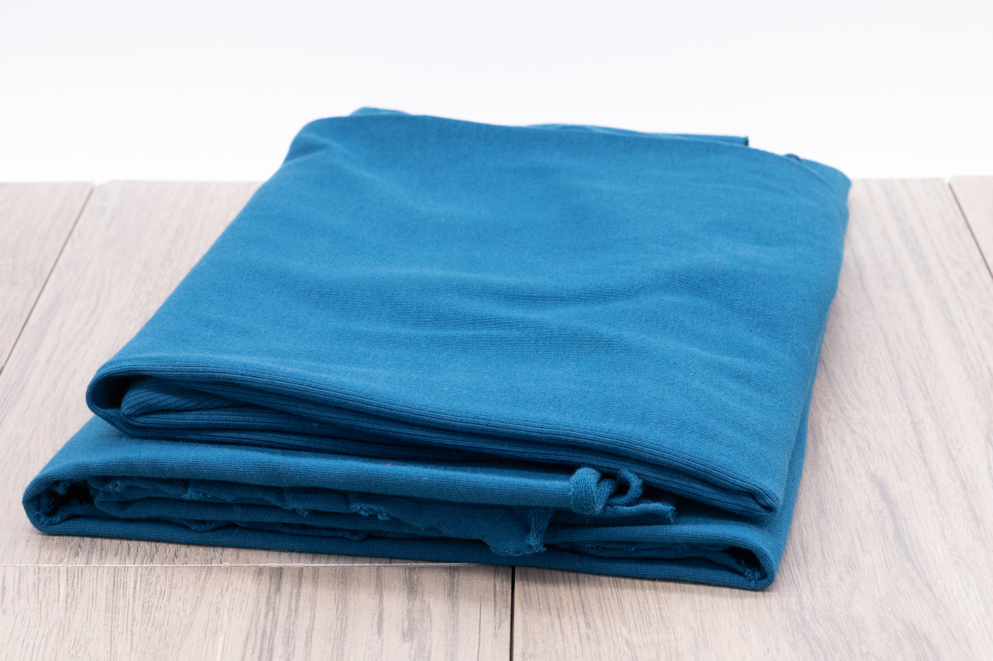 Full Roll - Organic Cotton Spandex French Terry - Blue Opal