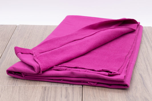 Organic Cotton Spandex French Terry - Festival Fuchsia