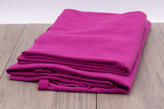 Full Roll Organic 2x1 Rib - Festival Fuchsia