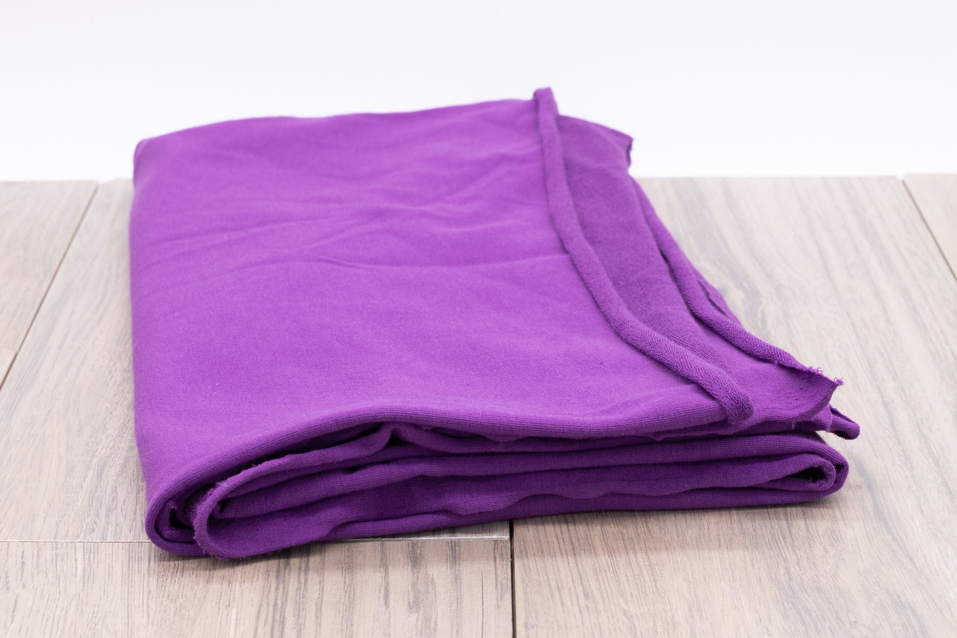 American milled Organic Cotton Spandex French Terry - Imperial Purple