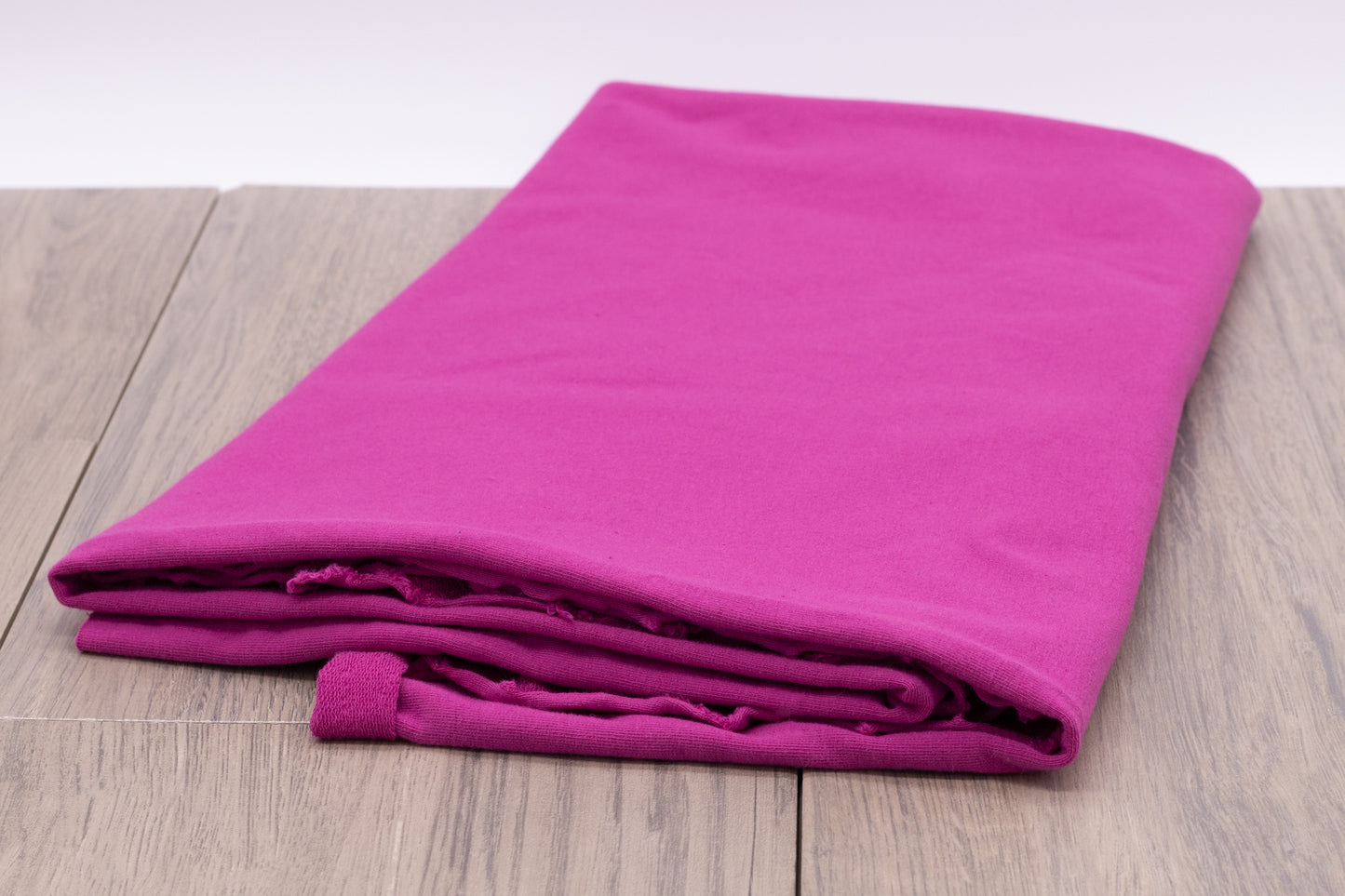 American milled Organic Cotton Spandex French Terry - Festival Fuchsia
